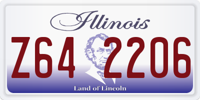 IL license plate Z642206