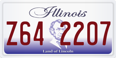 IL license plate Z642207