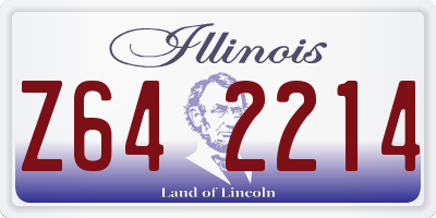 IL license plate Z642214