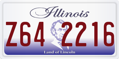 IL license plate Z642216