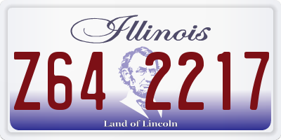 IL license plate Z642217