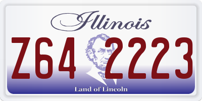 IL license plate Z642223