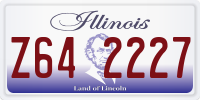 IL license plate Z642227