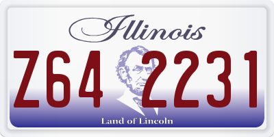 IL license plate Z642231