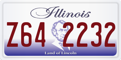 IL license plate Z642232