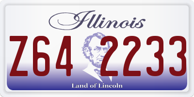 IL license plate Z642233