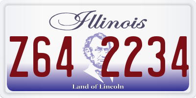 IL license plate Z642234