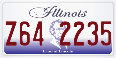 IL license plate Z642235
