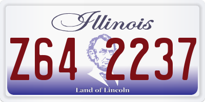IL license plate Z642237