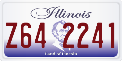 IL license plate Z642241