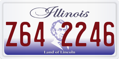 IL license plate Z642246