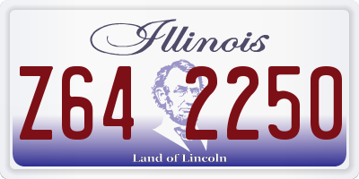 IL license plate Z642250