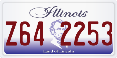 IL license plate Z642253