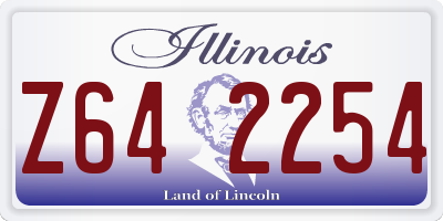 IL license plate Z642254