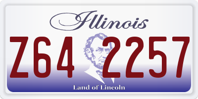 IL license plate Z642257