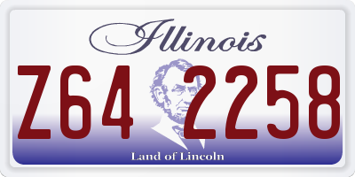 IL license plate Z642258