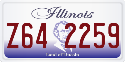 IL license plate Z642259