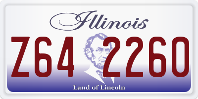 IL license plate Z642260