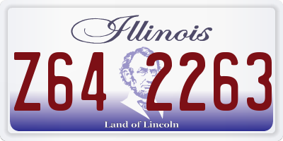 IL license plate Z642263