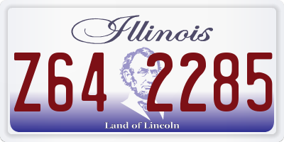 IL license plate Z642285