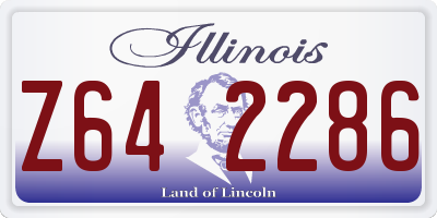 IL license plate Z642286