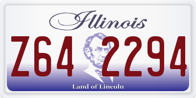 IL license plate Z642294