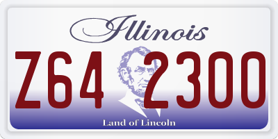 IL license plate Z642300