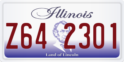 IL license plate Z642301