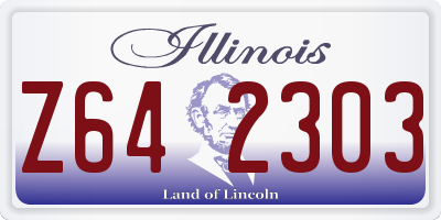 IL license plate Z642303
