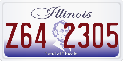 IL license plate Z642305