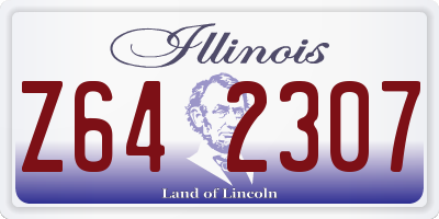 IL license plate Z642307
