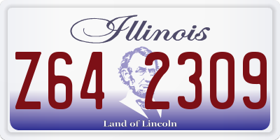 IL license plate Z642309