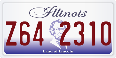 IL license plate Z642310