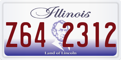 IL license plate Z642312
