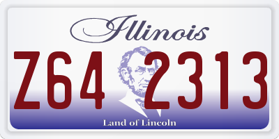 IL license plate Z642313