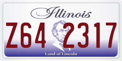 IL license plate Z642317
