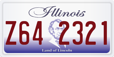 IL license plate Z642321