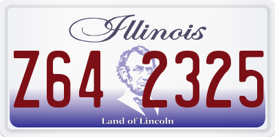 IL license plate Z642325