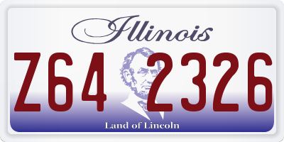 IL license plate Z642326