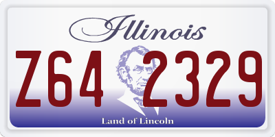 IL license plate Z642329