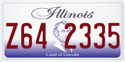 IL license plate Z642335