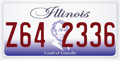 IL license plate Z642336