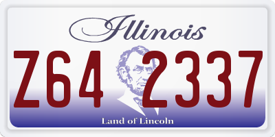 IL license plate Z642337