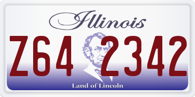 IL license plate Z642342