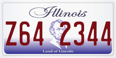 IL license plate Z642344