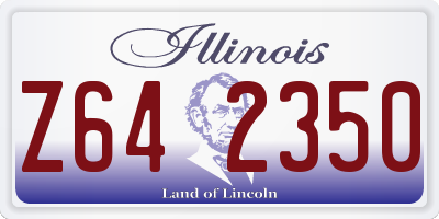 IL license plate Z642350