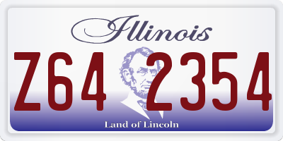 IL license plate Z642354