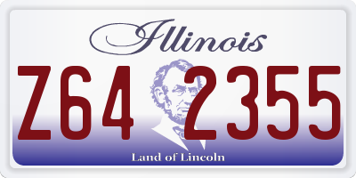 IL license plate Z642355