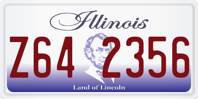 IL license plate Z642356