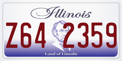 IL license plate Z642359